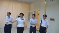 自治区教育厅高教处副处长李勇齐莅临beat365平台官方网站护理学院检查第三届广西高职院校技能大赛赛前布点工作
