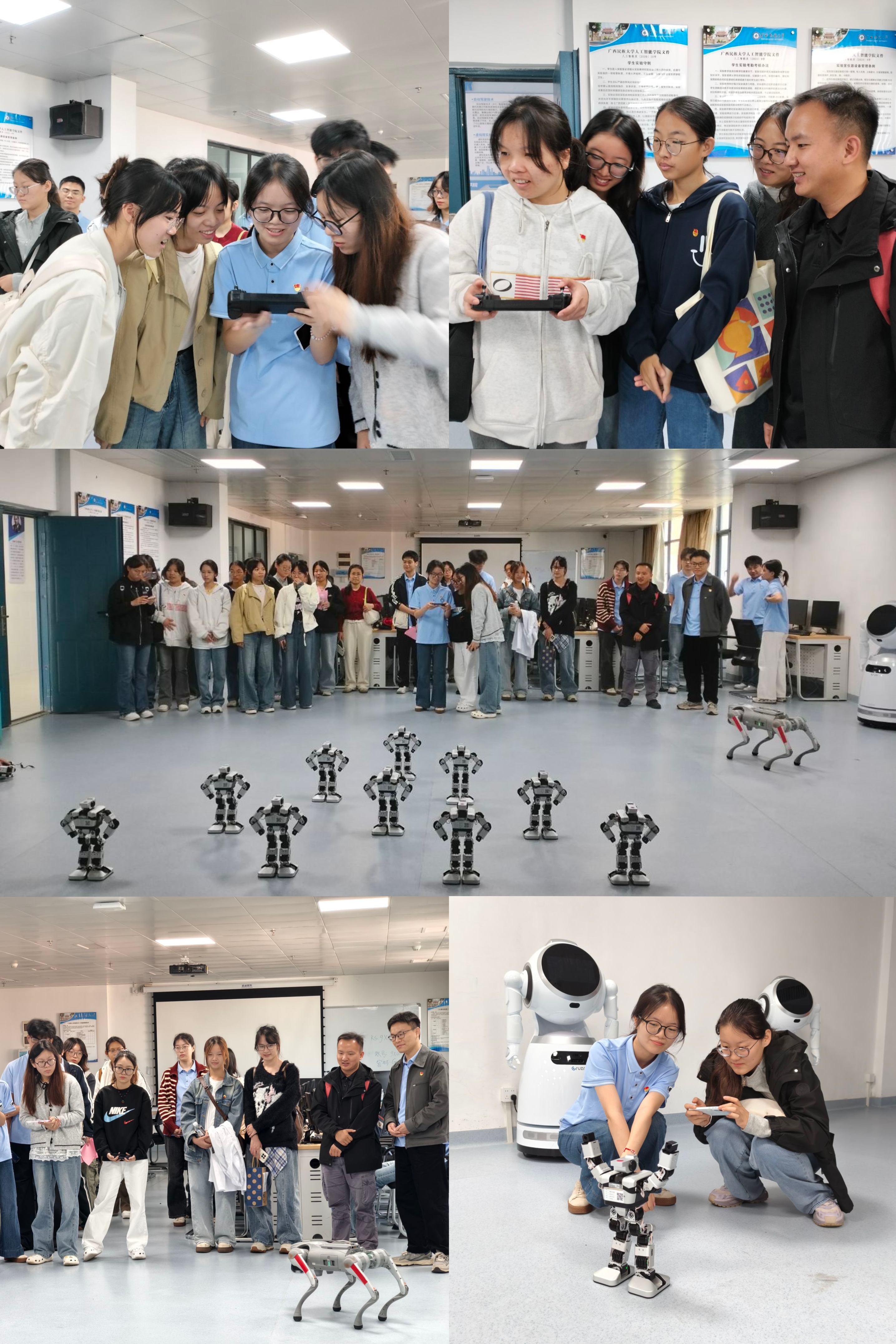 广西民族大学人工智能学院本科生第四党支部展示科技创新作品 广西民族大学人工智能学院本科生第四党支部展示科技创新作品