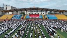 挺膺担当&nbsp;逐梦岐黄&nbsp;beat365平台官方网站举行2024级新生开学典礼